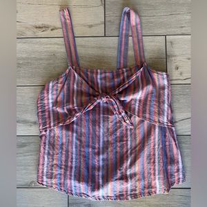 Madewell striped, multi-colored tank top